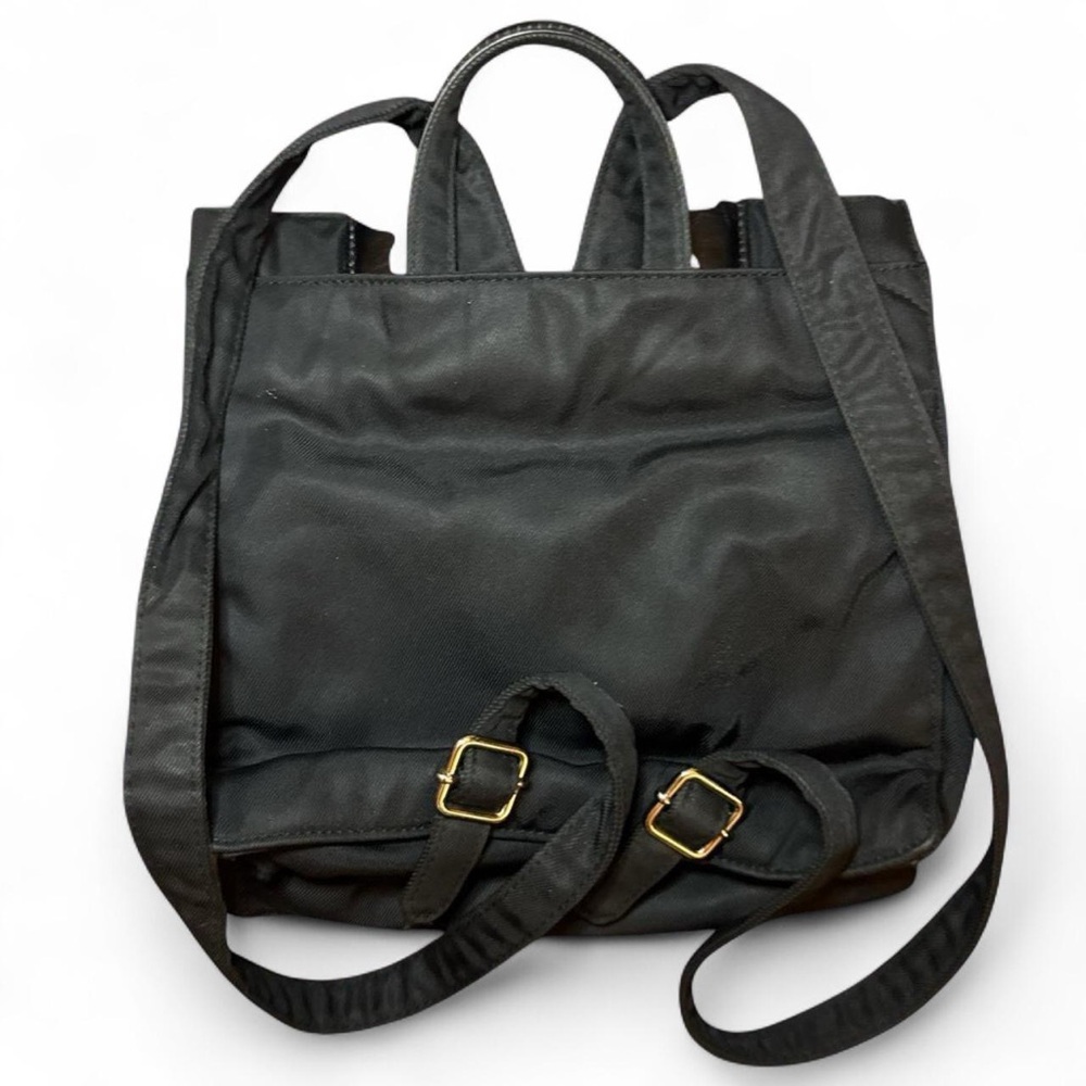 BVLGARI VTG 90s RARE Black Nylon Leather Backpack Discontinued [Authentic] — OS - Picture 4 of 8